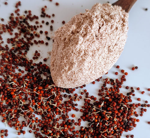 Stone-ground sprouted ragi flour